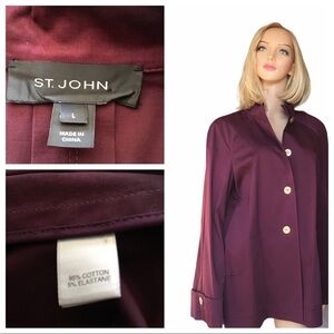 St. John purple coat/jacket size L